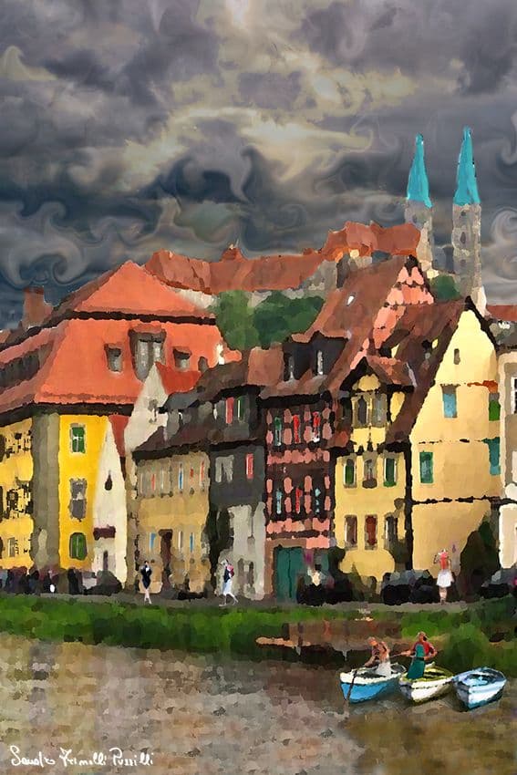 Temporale in arrivo a Hesslingen - Stampa su carta fotografica - cm.50x70