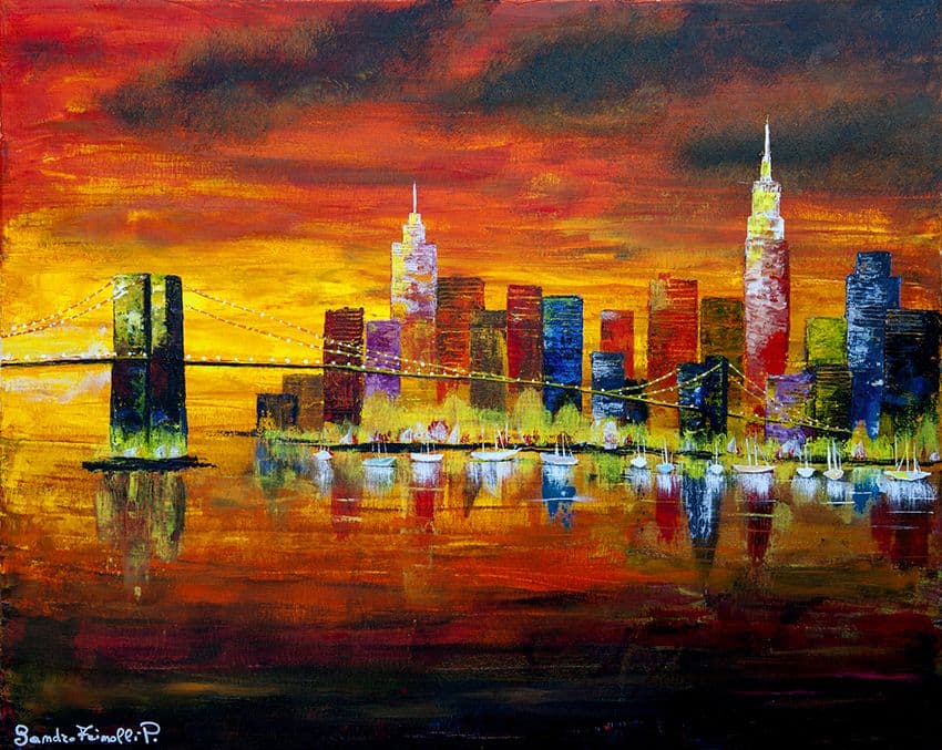 New York City - 2023 - Acrilico su tela - cm.76x61