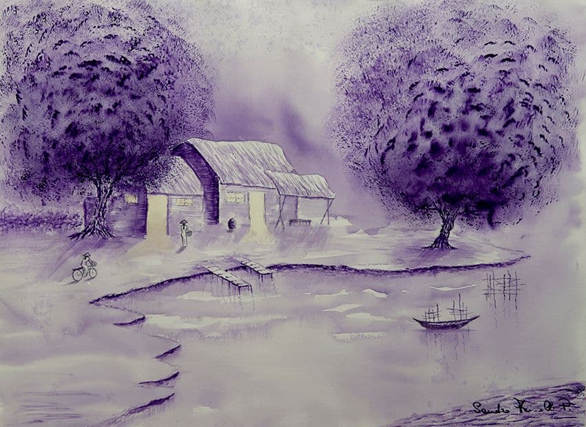 Vietnam - 2019 - Acquerelli su carta cotone - cm.61x45,5