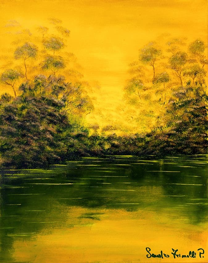 Amazzonia - 2022 - Acrilico su tela - cm.61x76