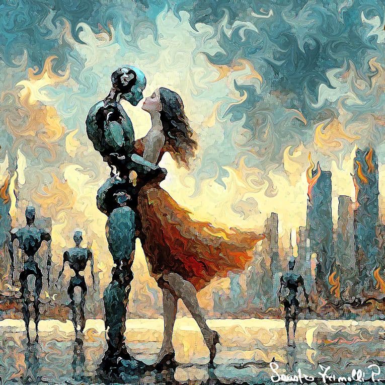 Ultima superstite - 2023 - Dipinto digitale stampato su tela - cm. 50x50